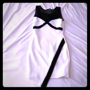 Black and white dress